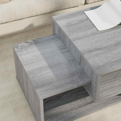 Salontafel Grijs Sonoma 105 x 50 x 32,5 cm Bewerkt hout