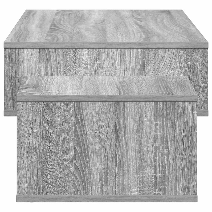 Salontafel Grijs Sonoma 105 x 50 x 32,5 cm Bewerkt hout