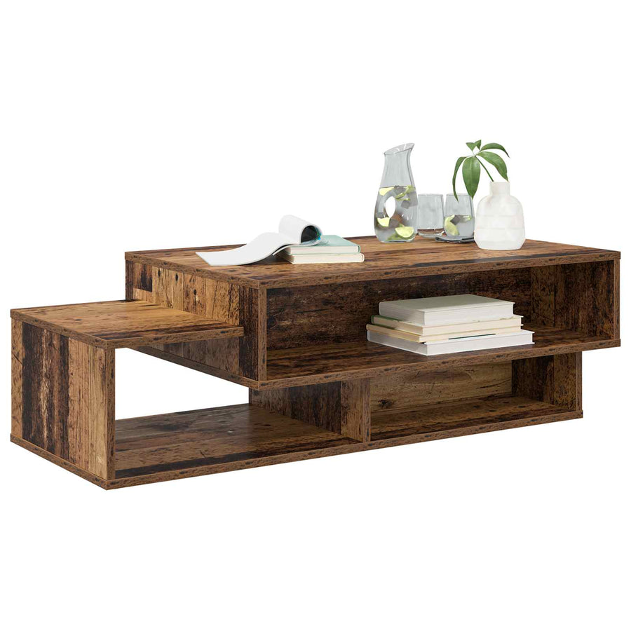 Salontafel Oudhout 105 x 50 x 32,5 cm Bewerkt hout