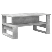 Salontafel Beton Grijs 90 x 50 x 40 cm Bewerkt hout