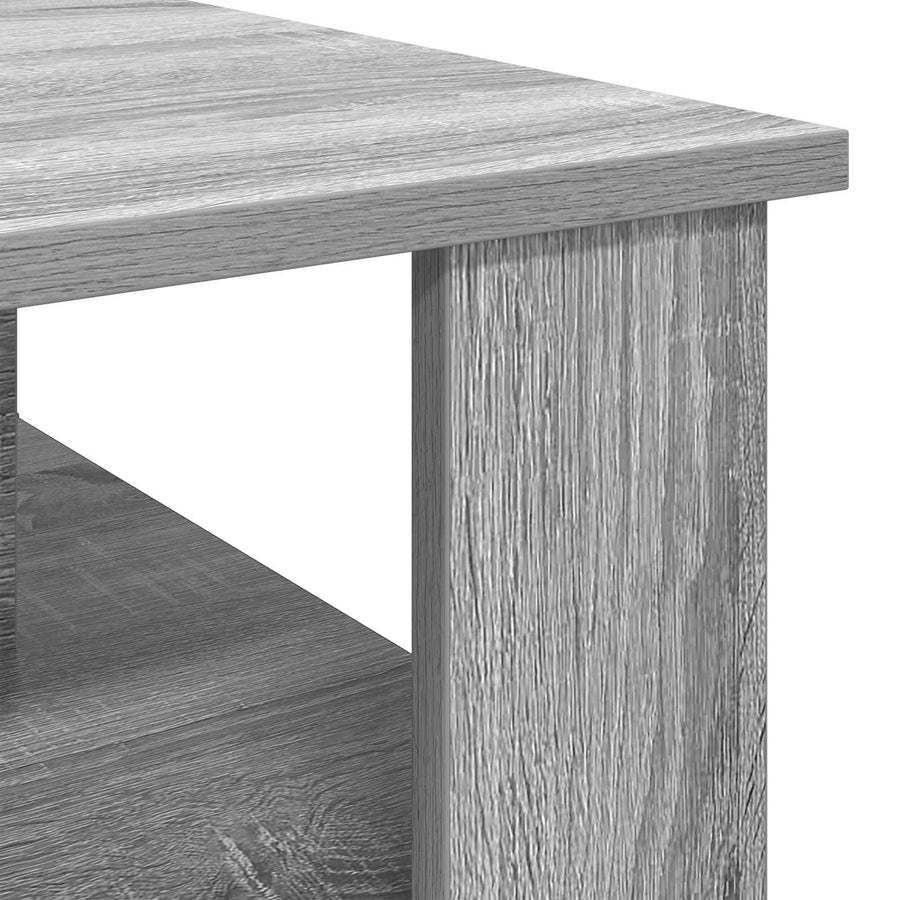 Salontafel Grijs Sonoma 90 x 50 x 40 cm Bewerkt hout