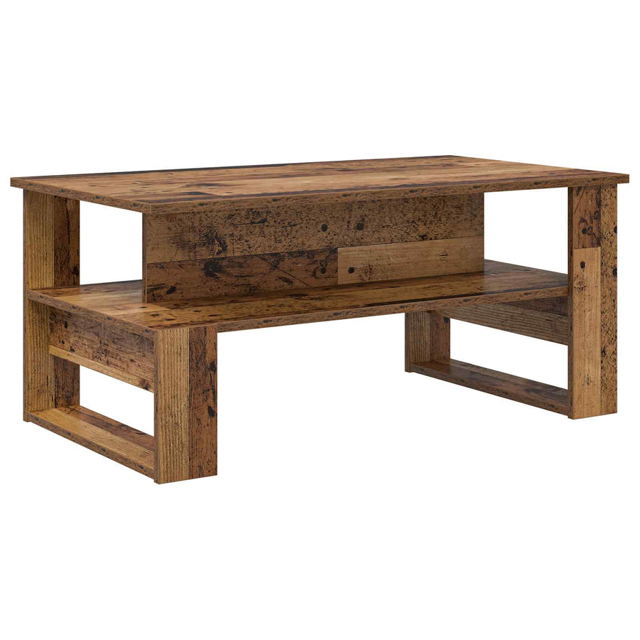 Salontafel Oudhout 90 x 50 x 40 cm Bewerkt hout