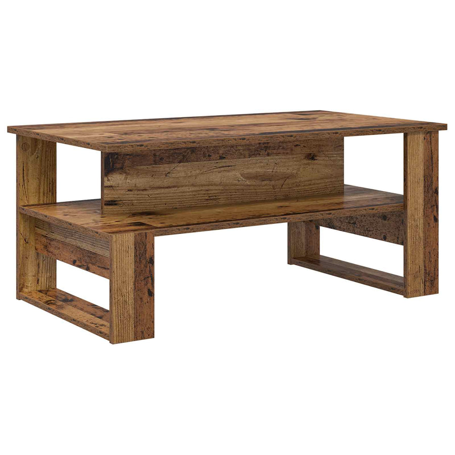 Salontafel Oudhout 90 x 50 x 40 cm Bewerkt hout