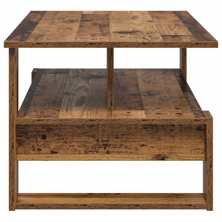 Salontafel Oudhout 90 x 50 x 40 cm Bewerkt hout
