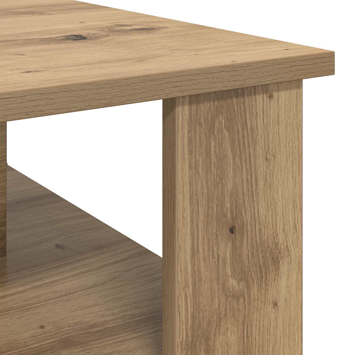 Salontafel Artisan Eiken 90 x 50 x 40 cm Bewerkt hout