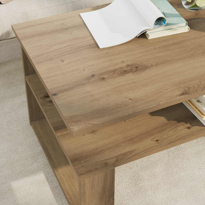 Salontafel Artisan Eiken 90 x 50 x 40 cm Bewerkt hout