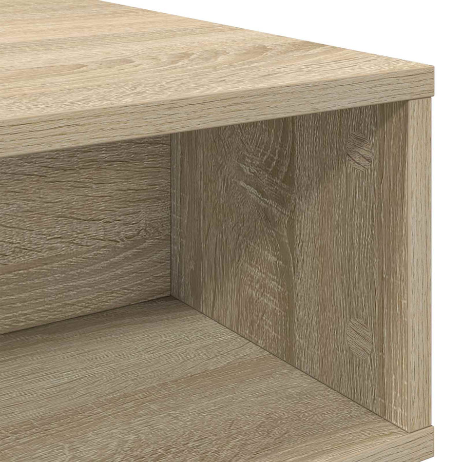 Salontafel Sonoma Eiken 80 x 46 x 35 cm Bewerkt hout