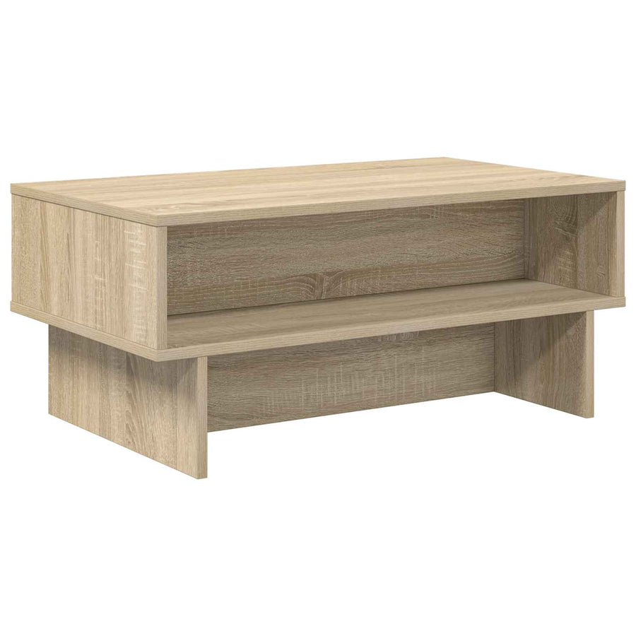 Salontafel Sonoma Eiken 80 x 46 x 35 cm Bewerkt hout