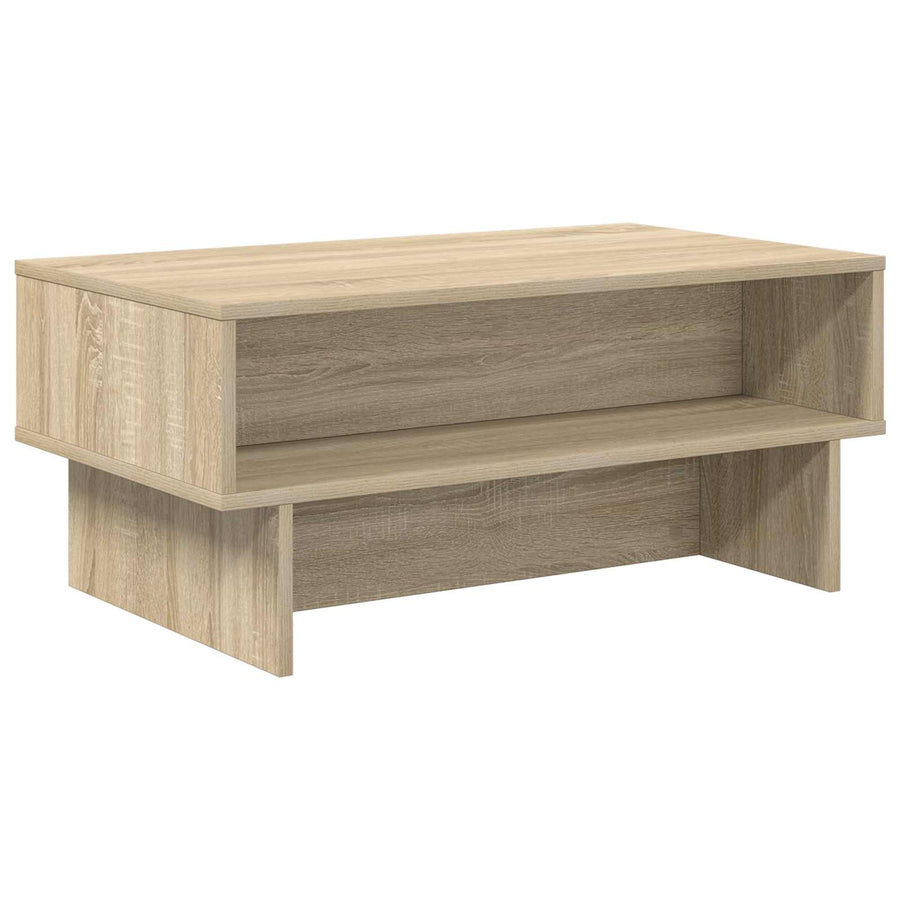 Salontafel Sonoma Eiken 80 x 46 x 35 cm Bewerkt hout