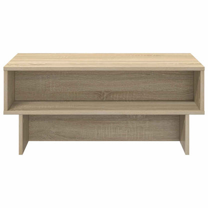Salontafel Sonoma Eiken 80 x 46 x 35 cm Bewerkt hout