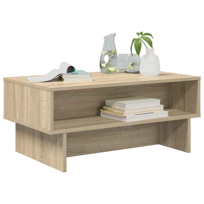 Salontafel Sonoma Eiken 80 x 46 x 35 cm Bewerkt hout