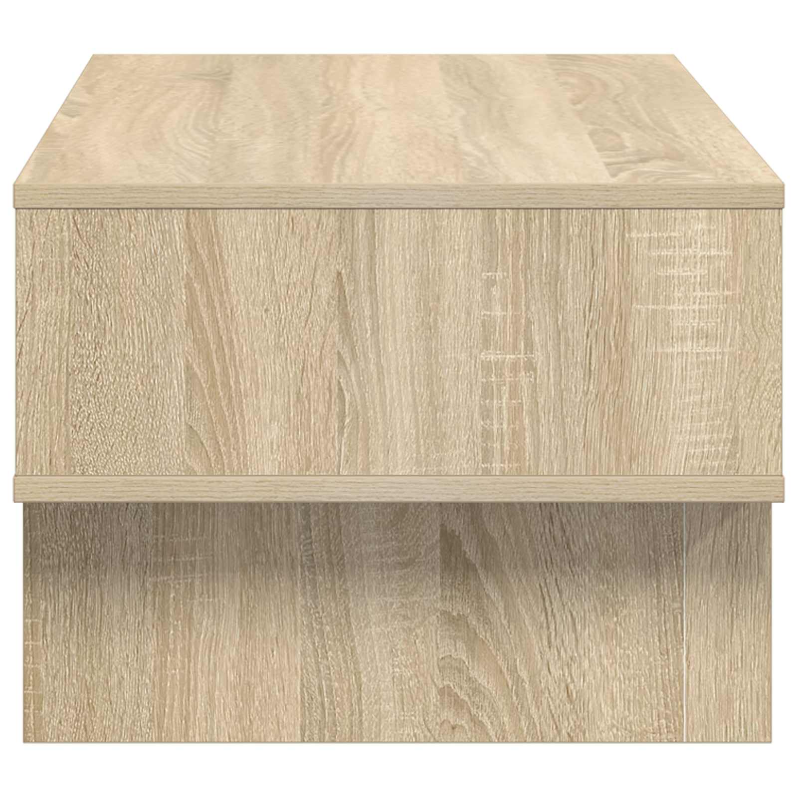 Salontafel Sonoma Eiken 80 x 46 x 35 cm Bewerkt hout