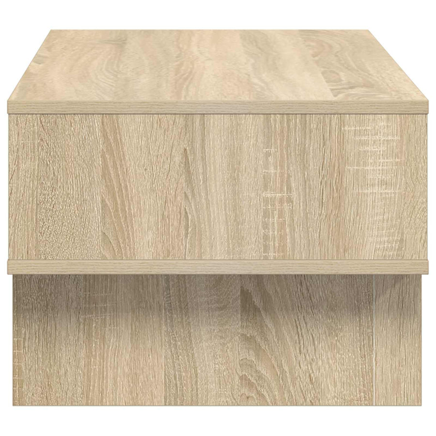 Salontafel Sonoma Eiken 80 x 46 x 35 cm Bewerkt hout