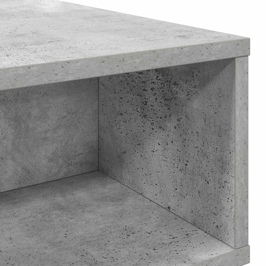Salontafel Beton Grijs 80 x 46 x 35 cm Bewerkt hout
