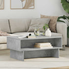 Coffee Table Concrete Gray 80 x 46 x 35 cm Engineered wood
