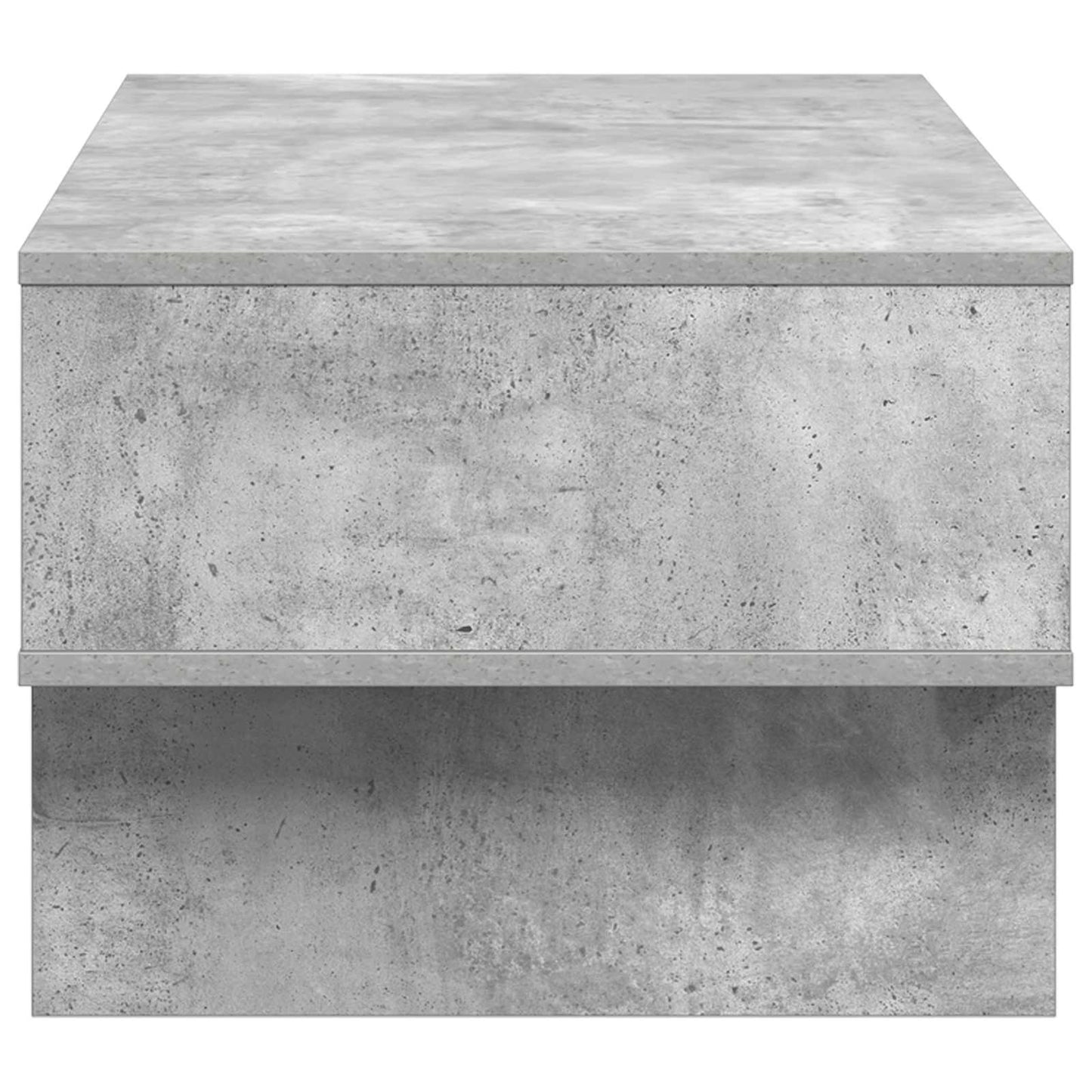 Salontafel Beton Grijs 80 x 46 x 35 cm Bewerkt hout