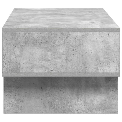 Salontafel Beton Grijs 80 x 46 x 35 cm Bewerkt hout