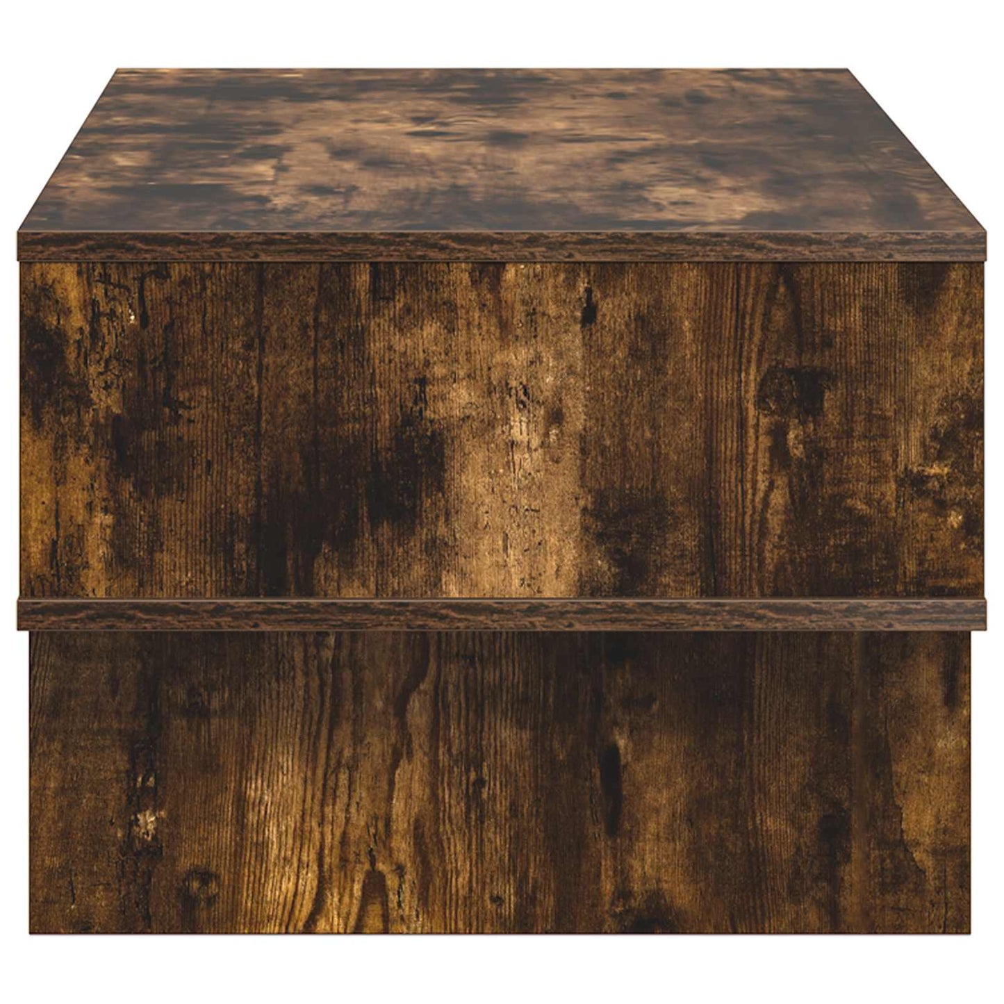 Salontafel Gerookt eiken 80 x 46 x 35 cm Bewerkt hout
