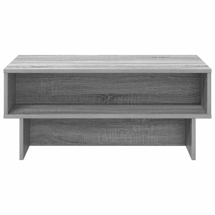 Salontafel Grijs Sonoma 80 x 46 x 35 cm Bewerkt hout