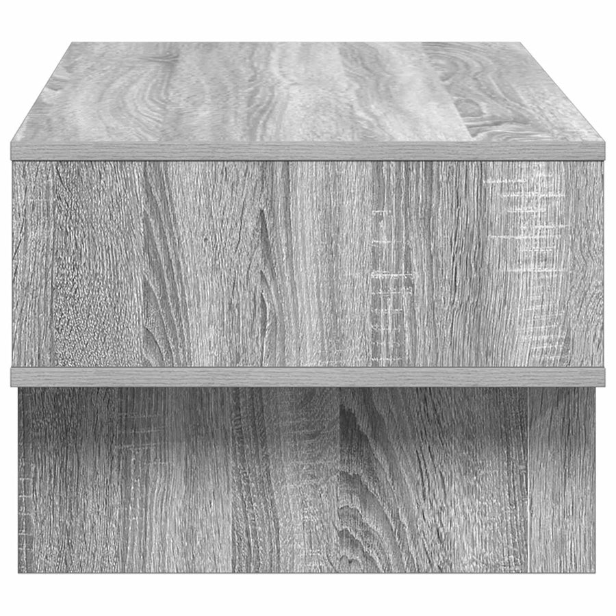 Salontafel Grijs Sonoma 80 x 46 x 35 cm Bewerkt hout