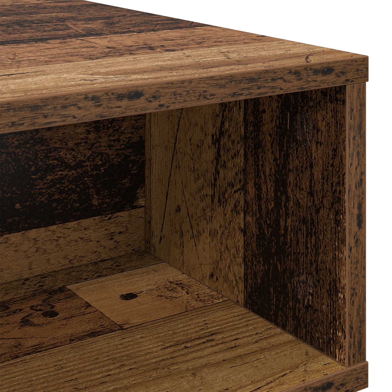 Salontafel Oudhout 80 x 46 x 35 cm Bewerkt hout