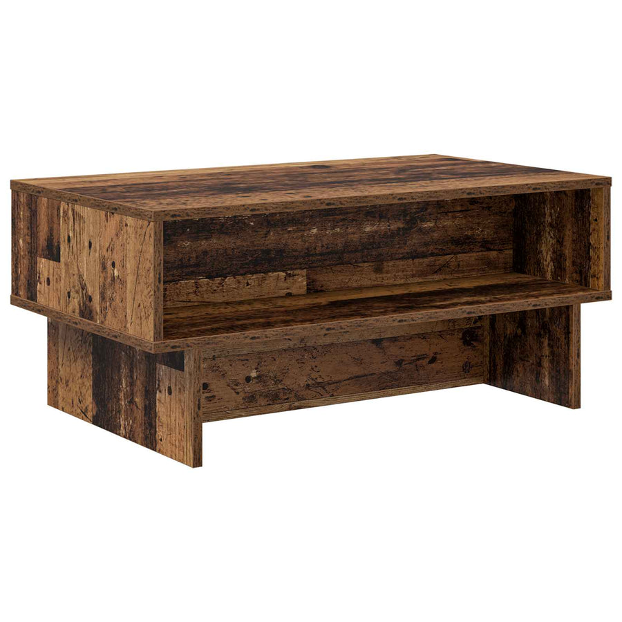 Salontafel Oudhout 80 x 46 x 35 cm Bewerkt hout