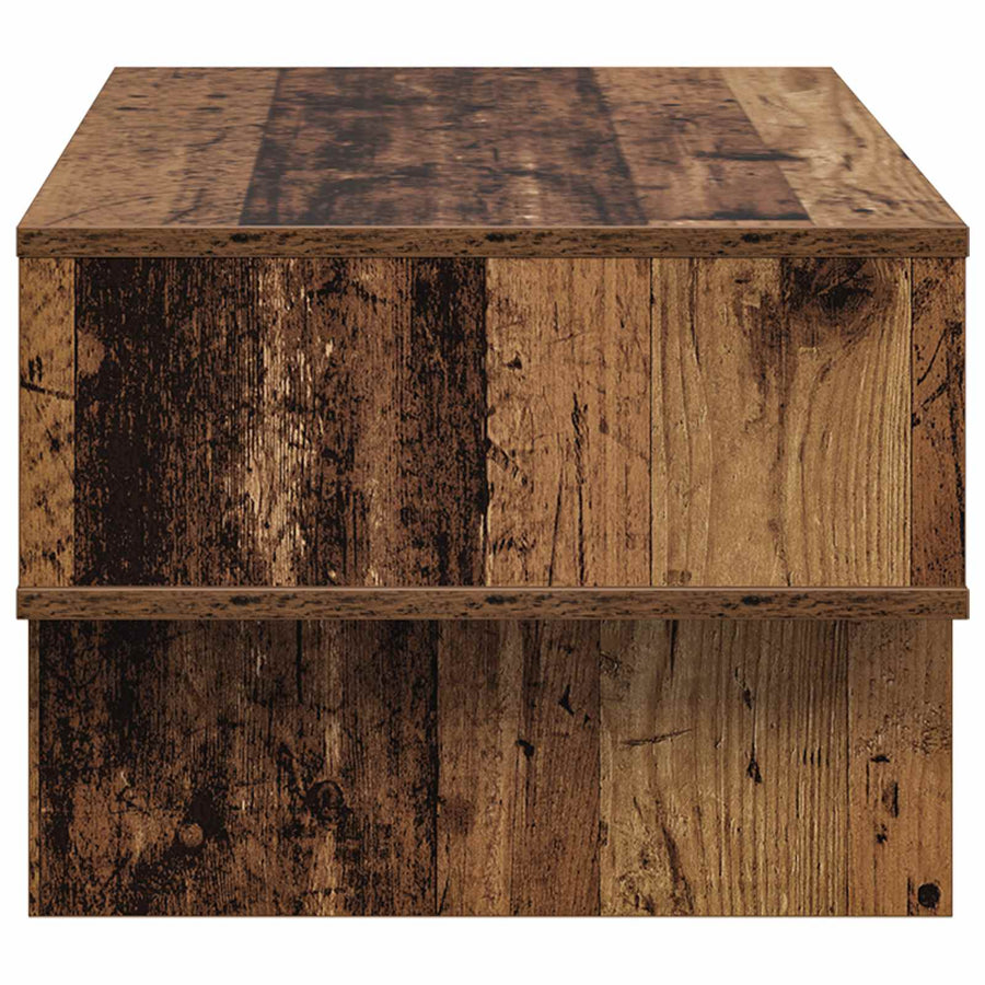 Salontafel Oudhout 80 x 46 x 35 cm Bewerkt hout