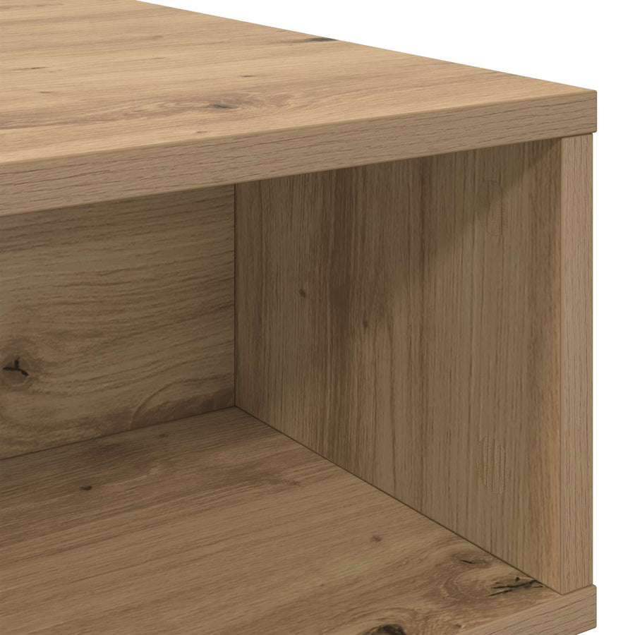 Salontafel Artisan Eiken 80 x 46 x 35 cm Bewerkt hout