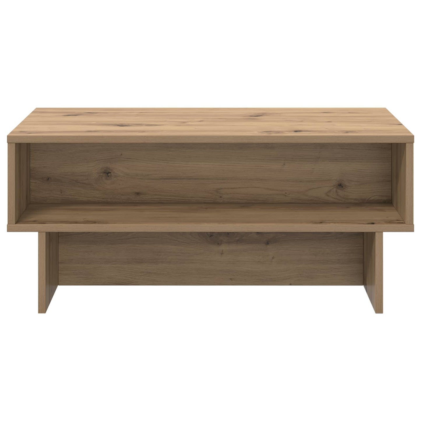 Salontafel Artisan Eiken 80 x 46 x 35 cm Bewerkt hout