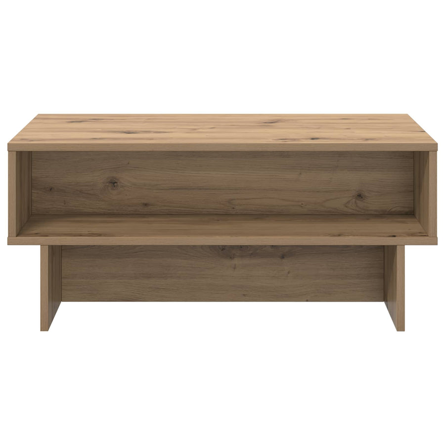 Salontafel Artisan Eiken 80 x 46 x 35 cm Bewerkt hout
