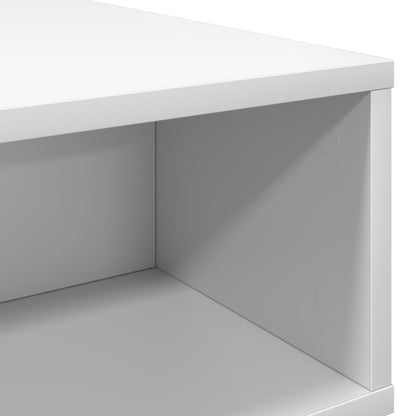 Salontafel Wit 48 x 46 x 35 cm Bewerkt hout