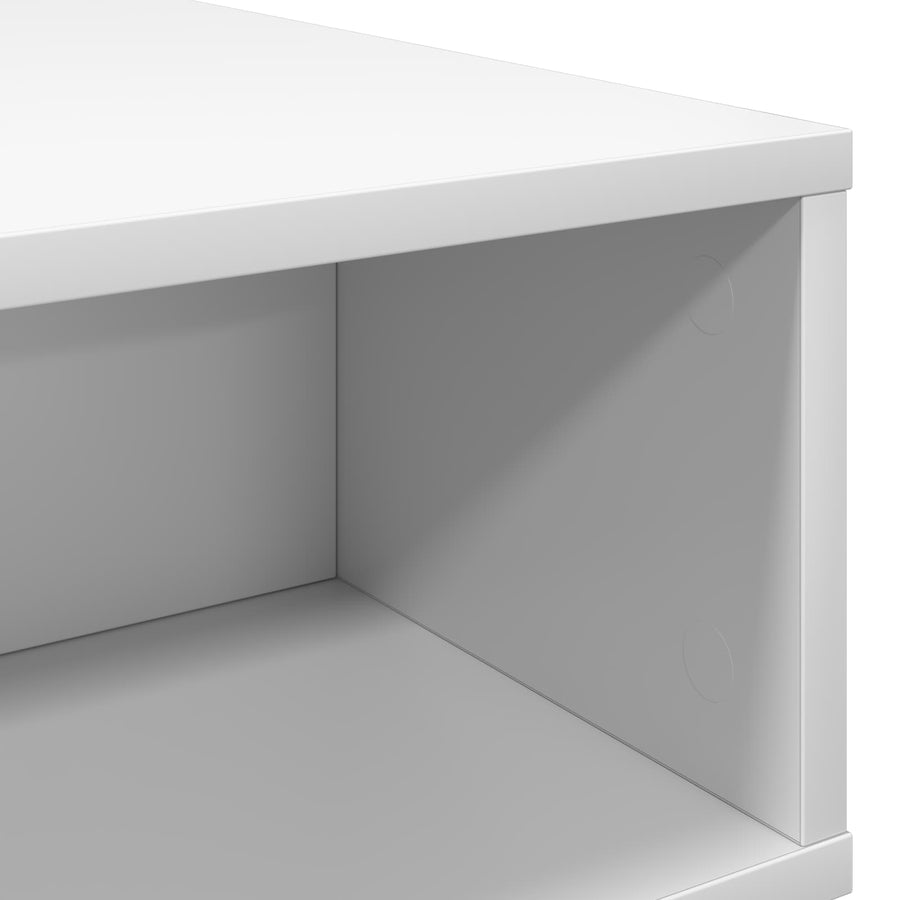 Salontafel Wit 48 x 46 x 35 cm Bewerkt hout