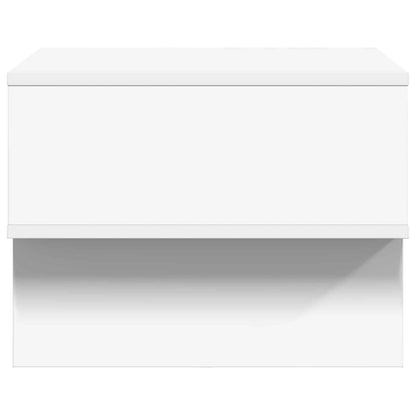 Salontafel Wit 48 x 46 x 35 cm Bewerkt hout