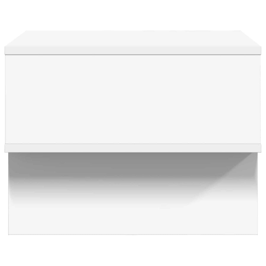 Salontafel Wit 48 x 46 x 35 cm Bewerkt hout