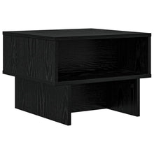 Salontafel Zwart Eiken 48 x 46 x 35 cm Bewerkt hout