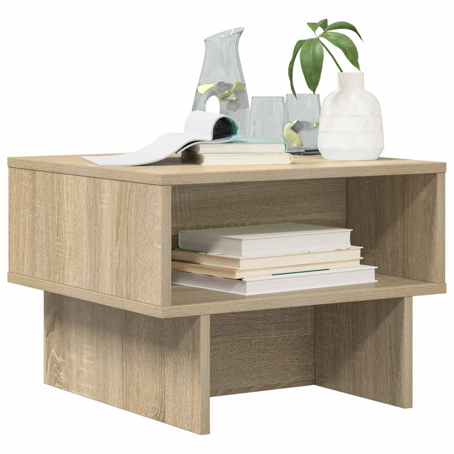 Salontafel Sonoma Eiken 48 x 46 x 35 cm Bewerkt hout
