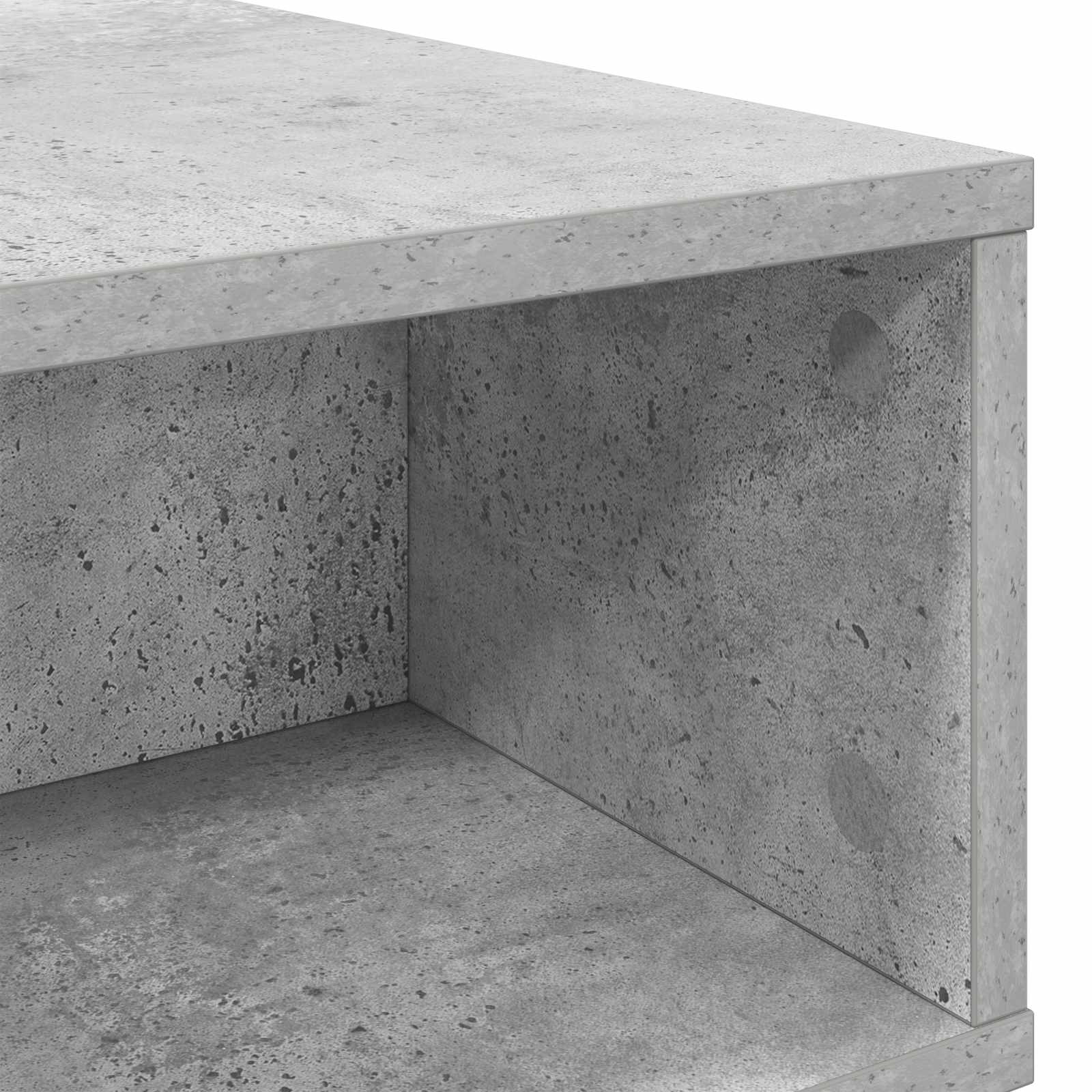 Salontafel Beton Grijs 48 x 46 x 35 cm Bewerkt hout