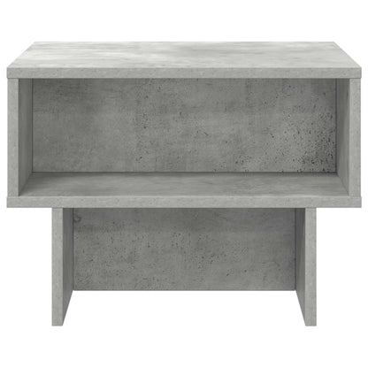 Salontafel Beton Grijs 48 x 46 x 35 cm Bewerkt hout