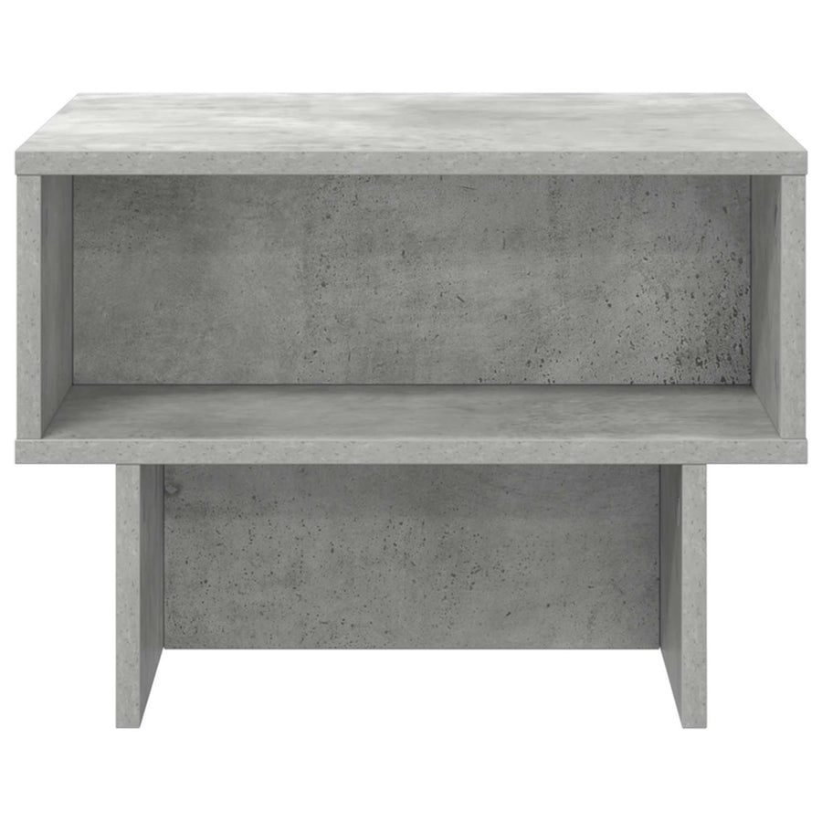 Salontafel Beton Grijs 48 x 46 x 35 cm Bewerkt hout