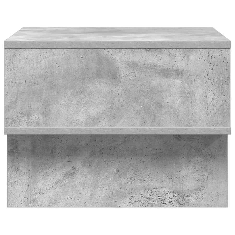 Salontafel Beton Grijs 48 x 46 x 35 cm Bewerkt hout