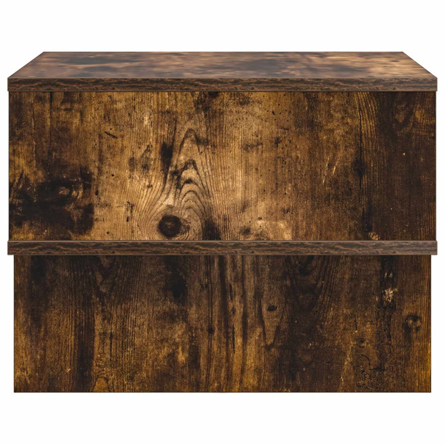 Salontafel Gerookt eiken 48 x 46 x 35 cm Bewerkt hout