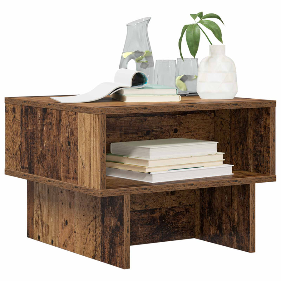 Salontafel Oudhout 48 x 46 x 35 cm Bewerkt hout