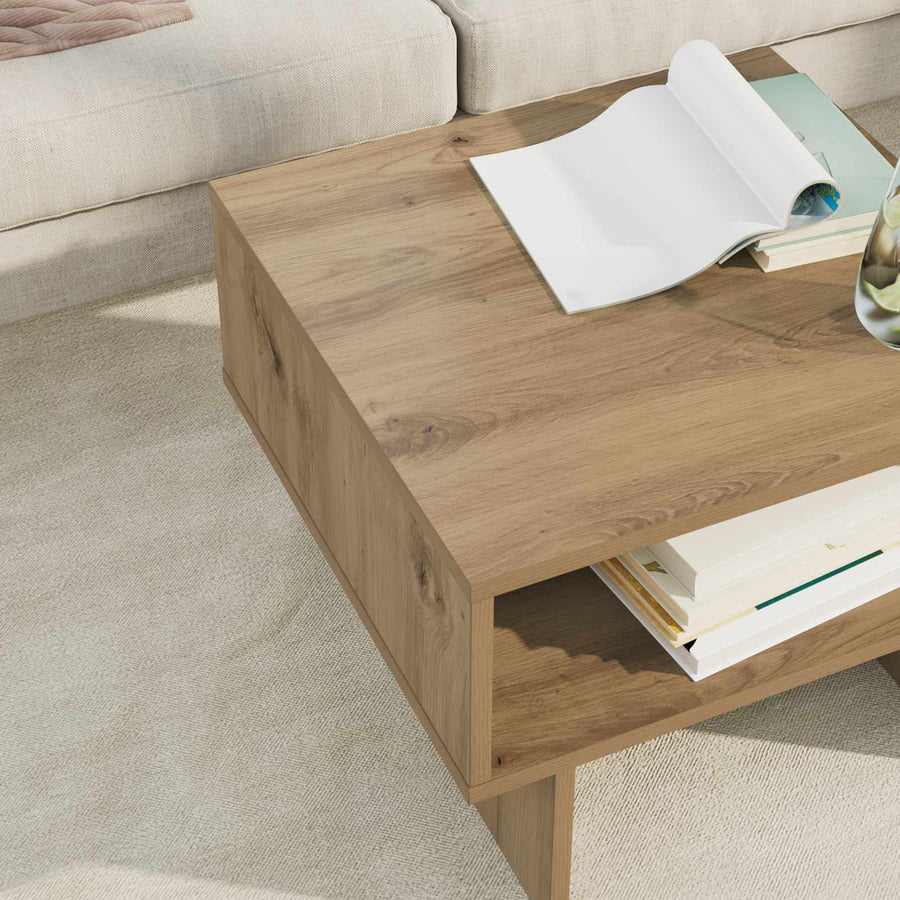 Salontafel Artisan Eiken 48 x 46 x 35 cm Bewerkt hout