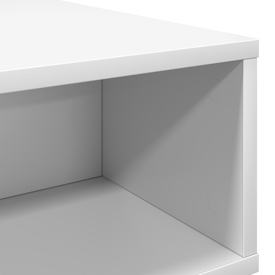 Salontafel Wit 100 x 46 x 35 cm Bewerkt hout