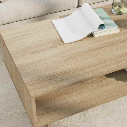 Salontafel Sonoma Eiken 100 x 46 x 35 cm Bewerkt hout