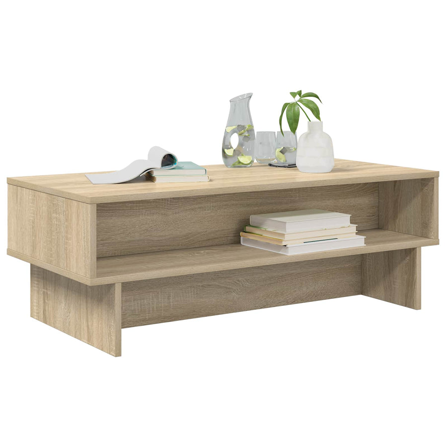 Salontafel Sonoma Eiken 100 x 46 x 35 cm Bewerkt hout