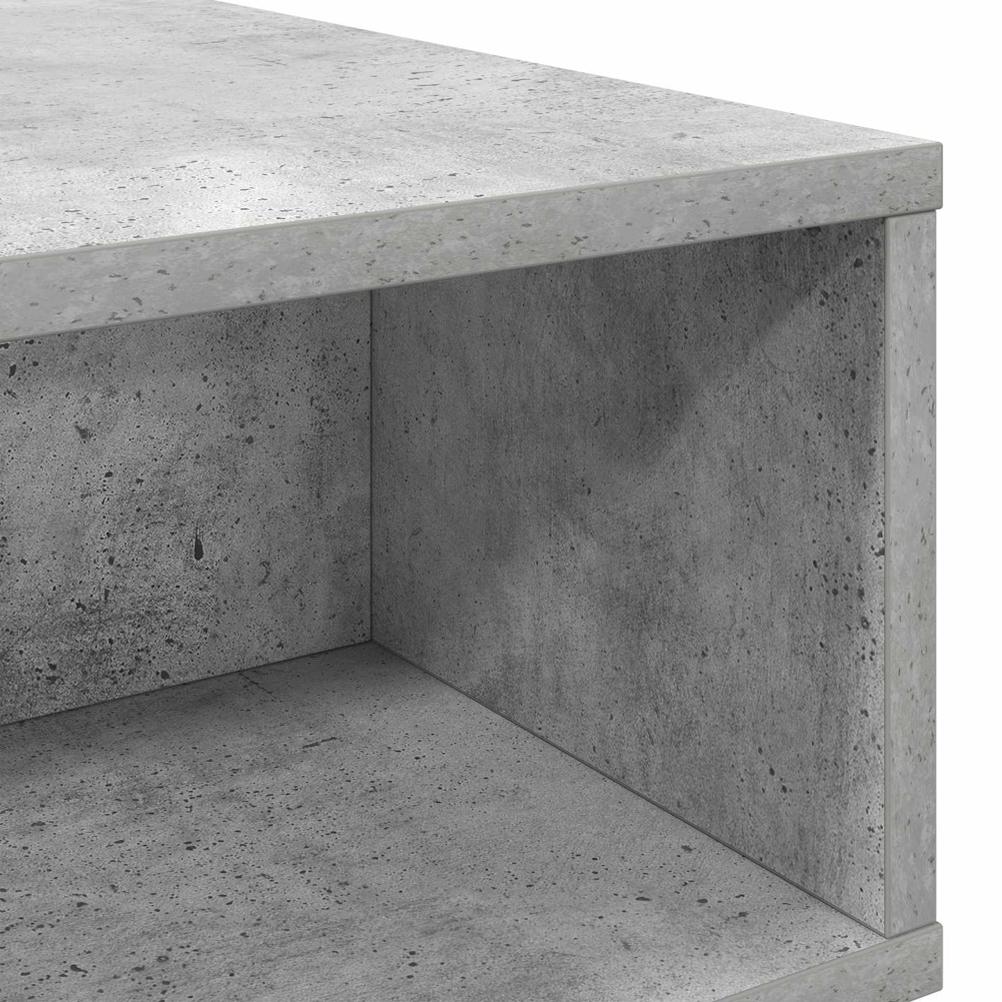 Salontafel Beton Grijs 100 x 46 x 35 cm Bewerkt hout