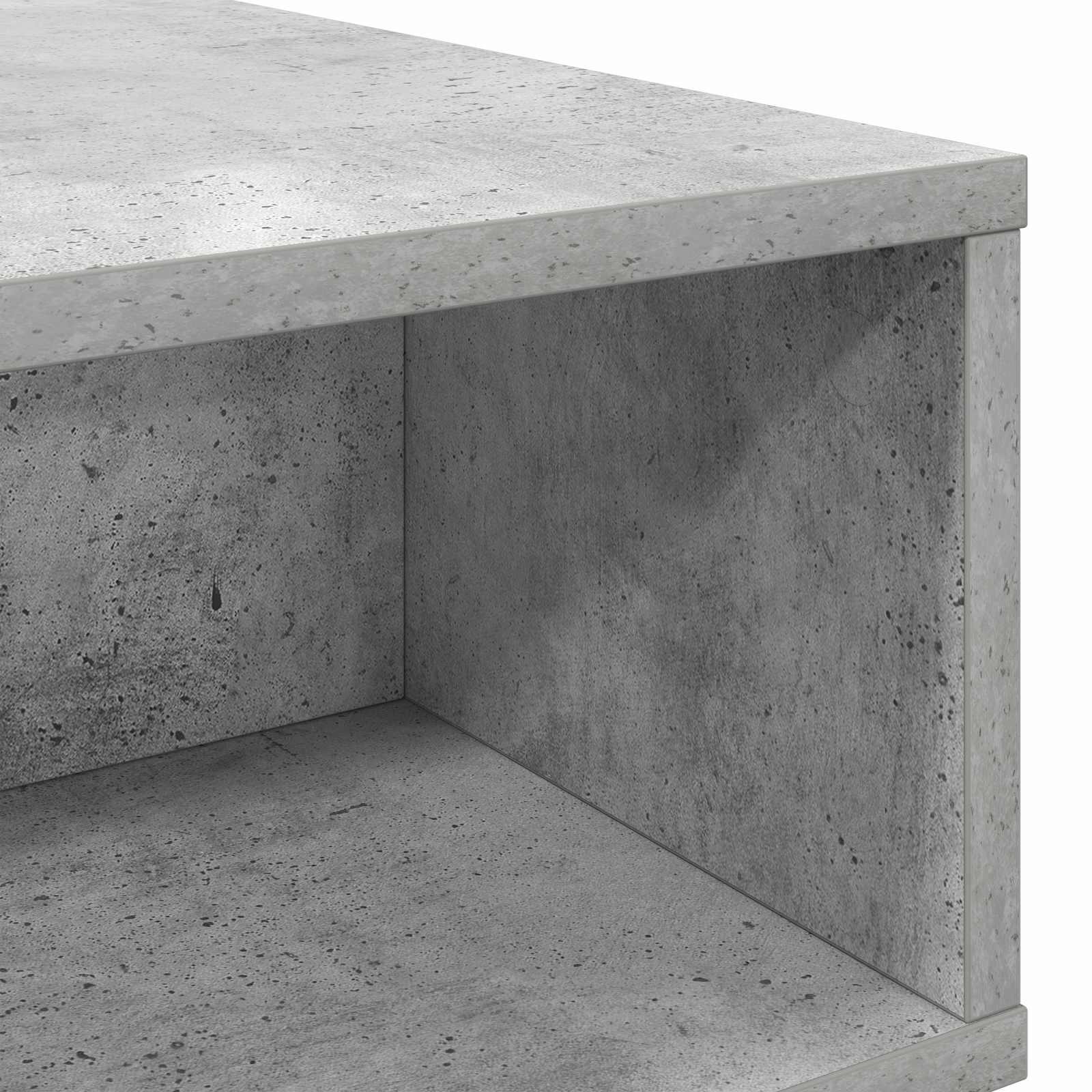 Salontafel Beton Grijs 100 x 46 x 35 cm Bewerkt hout