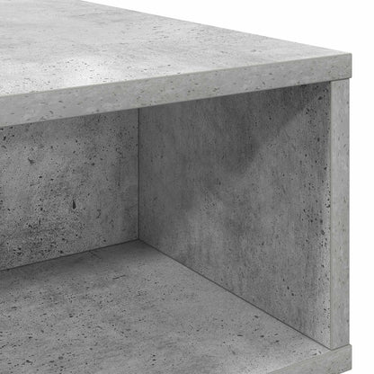Salontafel Beton Grijs 100 x 46 x 35 cm Bewerkt hout
