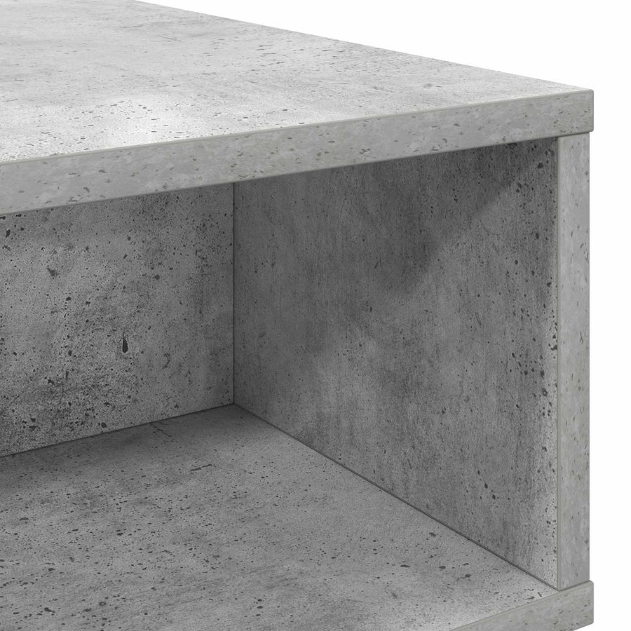 Salontafel Beton Grijs 100 x 46 x 35 cm Bewerkt hout